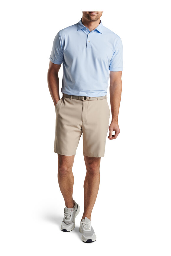 Peter Millar Salem Khaki Twill Performance Shorts - view 7