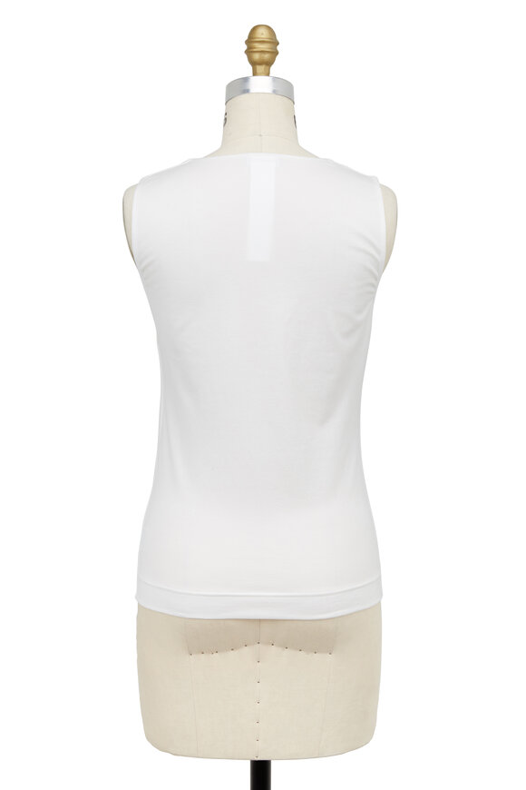 Akris Punto - Cream Stretch-Cotton Sleeveless Tank