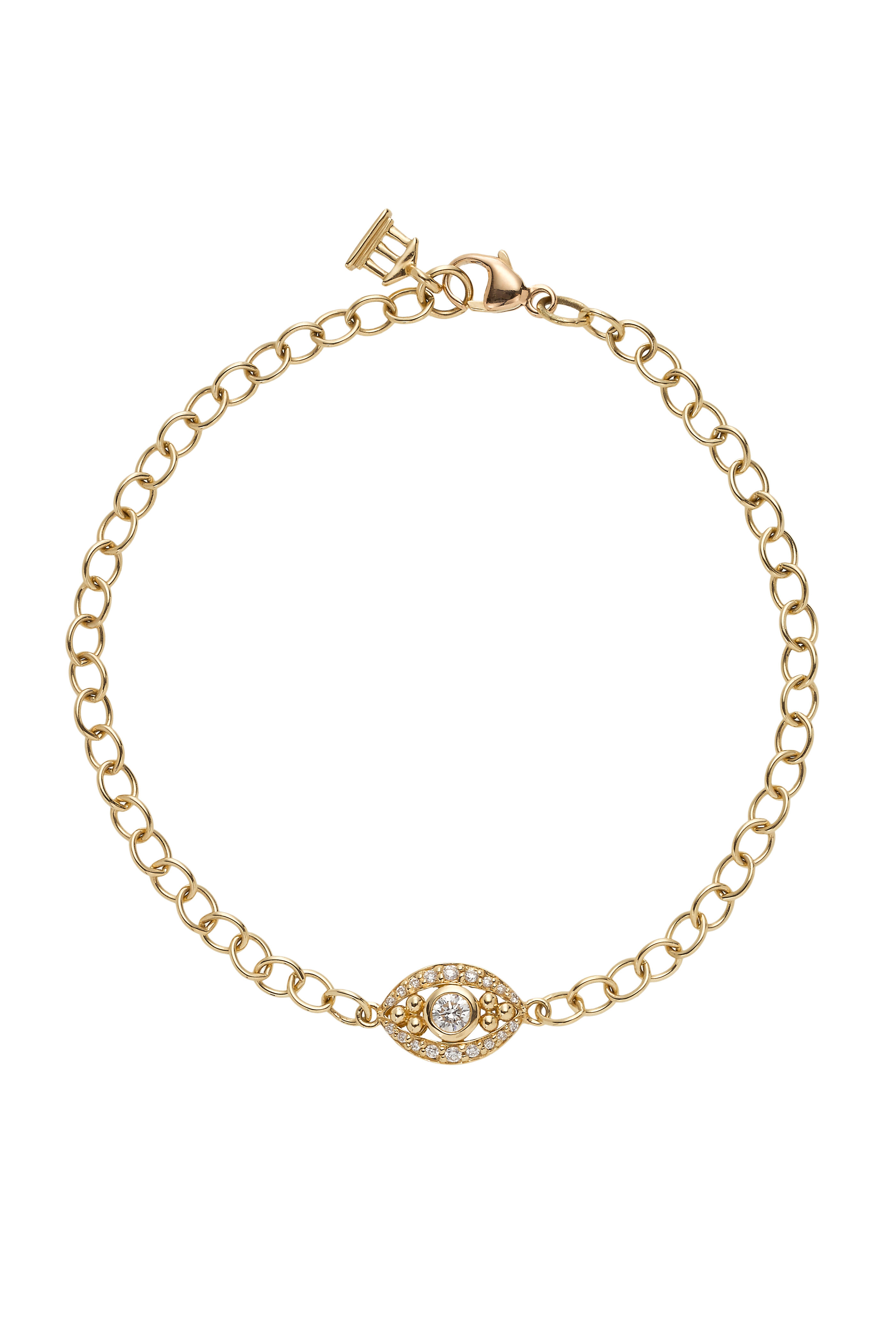 Temple St. Clair - 18K Yellow Gold Small Evil Eye Bracelet