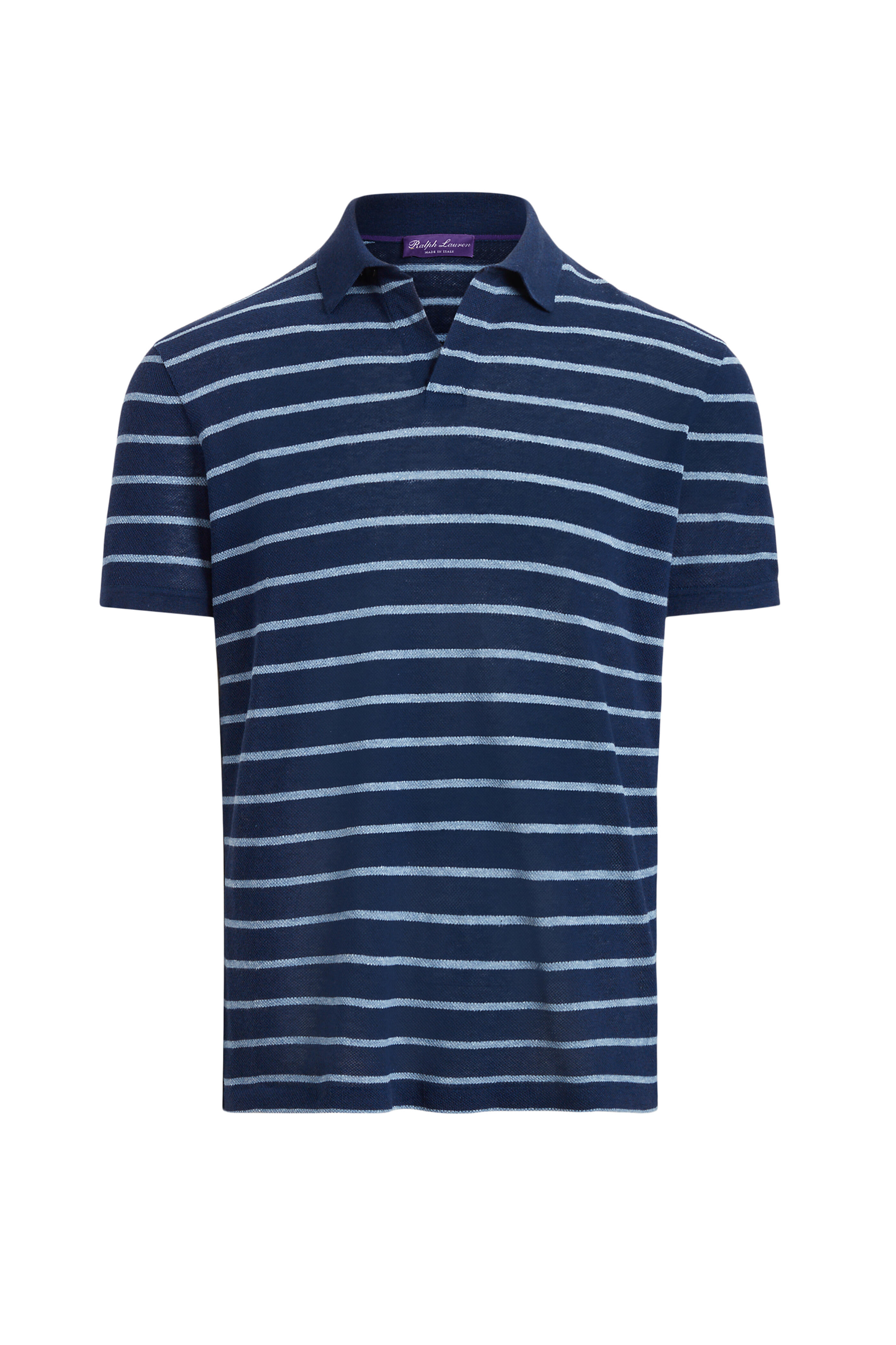 Ralph Lauren Purple Label - Metro Navy Stripe Polo Shirt