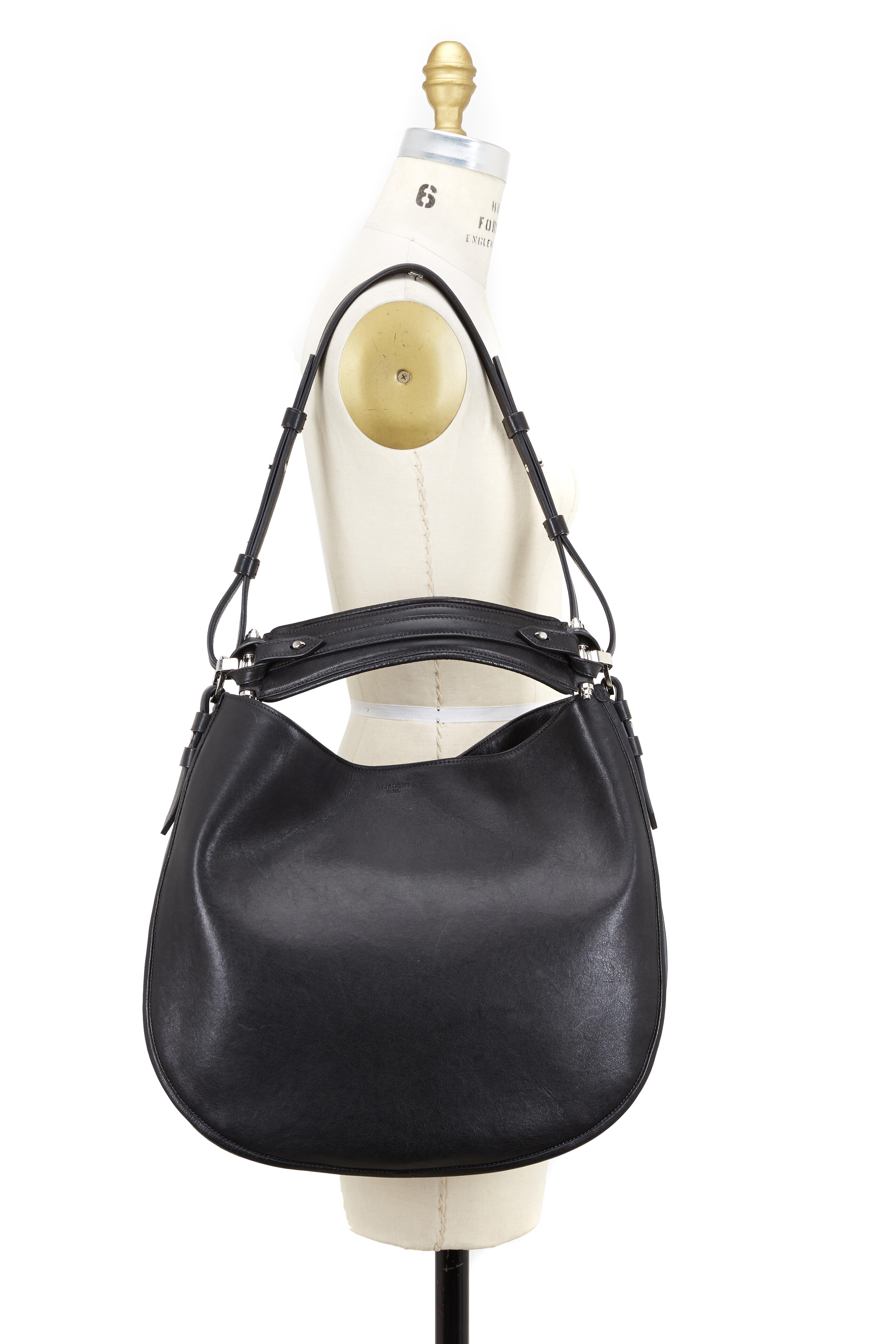Givenchy Black Slouchy Leather Hobo Bag for men
