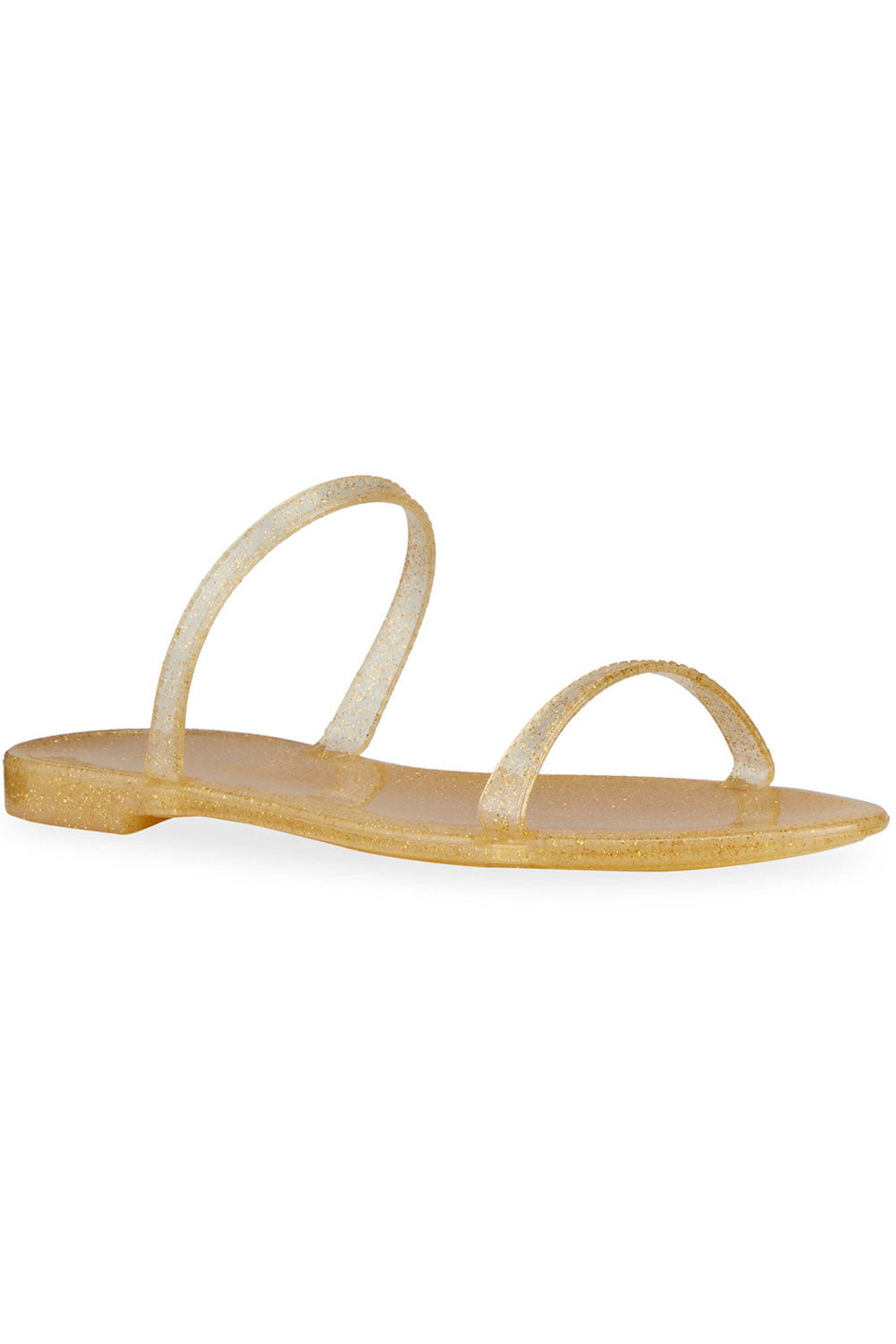 Stuart Weitzman - Sawyer Slide Sandal in Gold