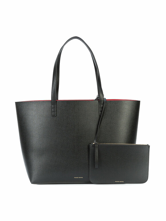 Mansur Gavriel Black Saffiano Large Tote - view 11