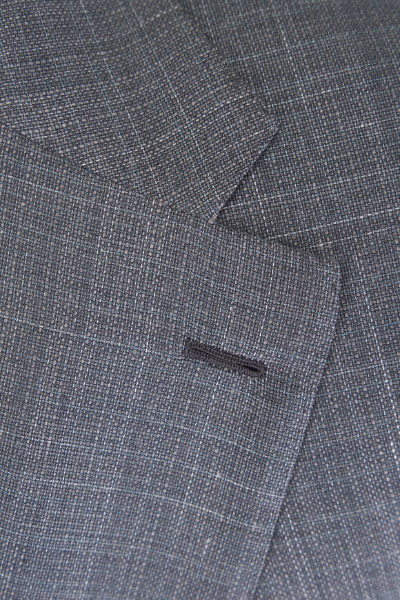 Brioni Gray & Green Plaid Sportcoat - view 3