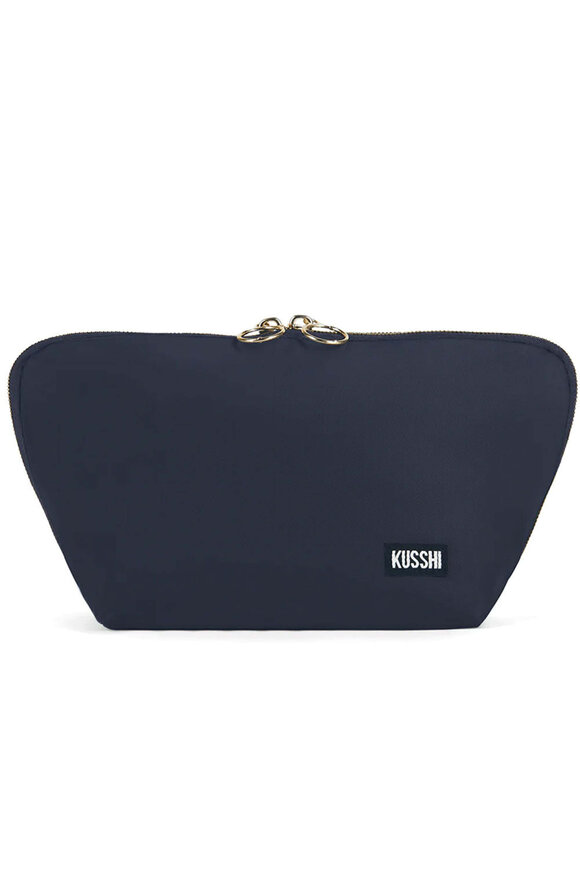 Kusshi Medium Signature Makeup Bag in Navy and Pink - view 1