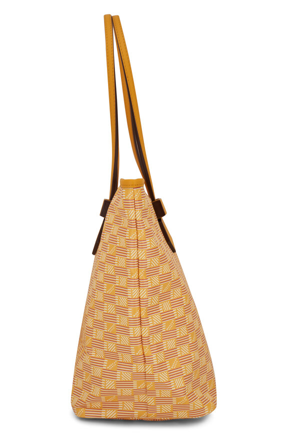 Moreau Paris - Medium Saint Tropez Yellow Monogram Zip Tote