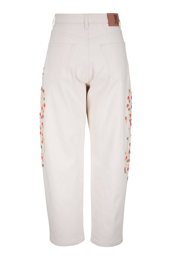 La DoubleJ The Barrel Opal Embroidered Jean - view 3