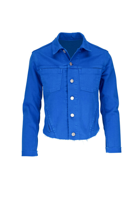 L'Agence - Janelle Slim Raw Azure Jacket