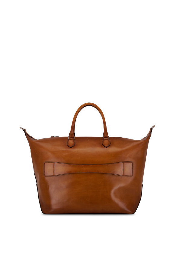 Berluti - Weekender Gold Leather Zippered Bag 