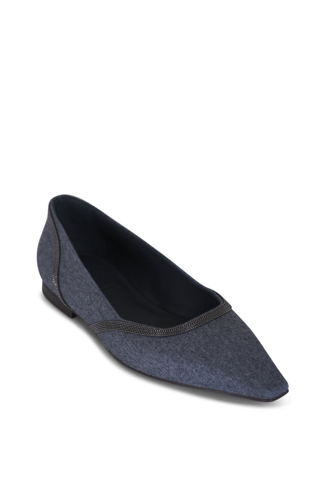 The Row - Black Eelskin Leather Soft Loafer, 25mm