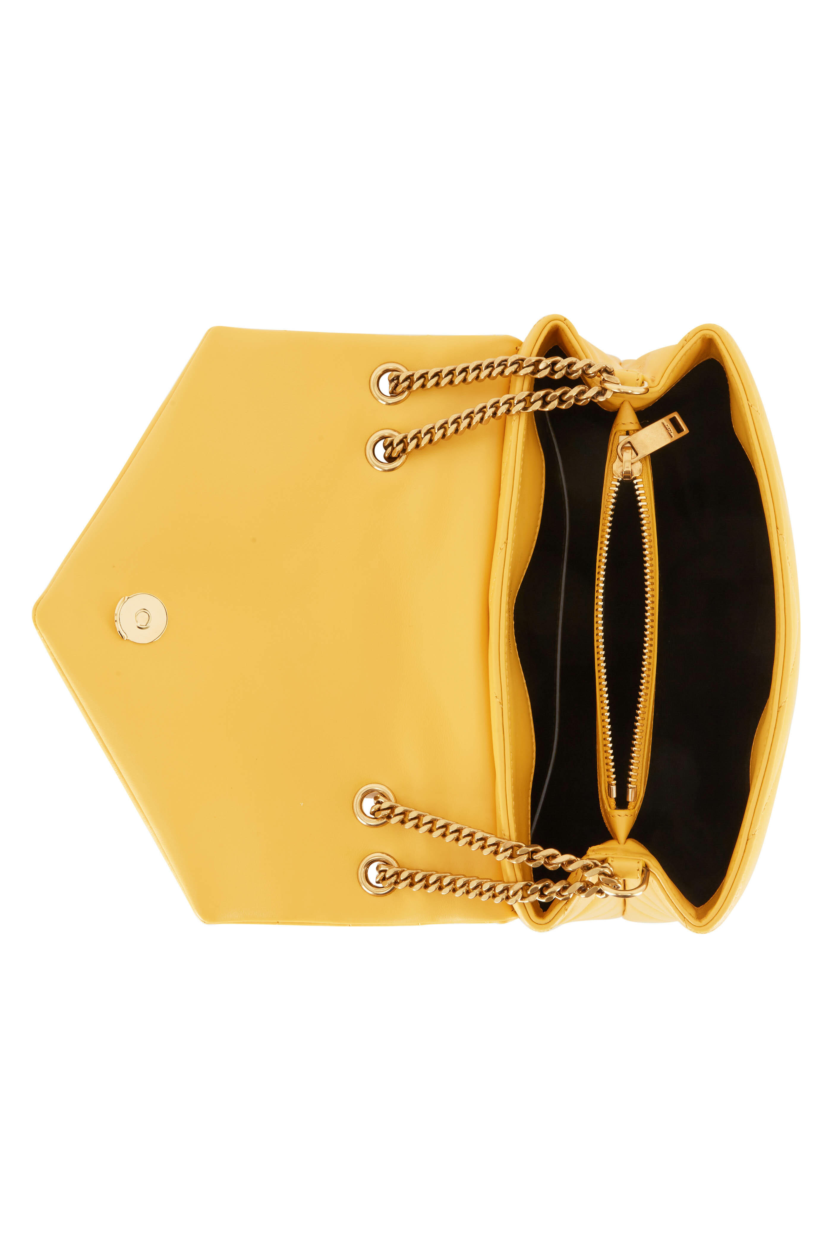 The Limelight Quilted Shoulder Bag In Yellow