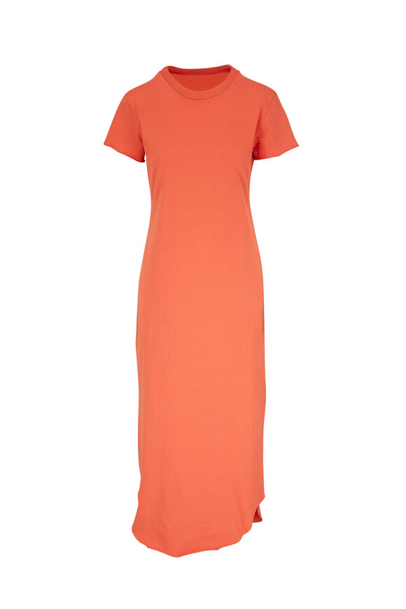 Frank & Eileen - Orange Cotton T-Shirt Dress 