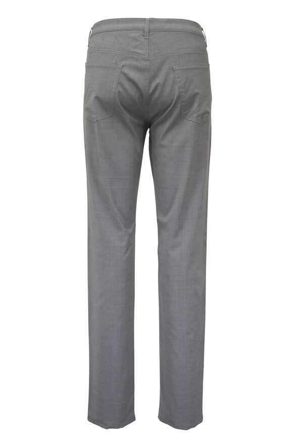 Maurizio Baldassari Light Gray Wool Five Pocket Pant - view 6