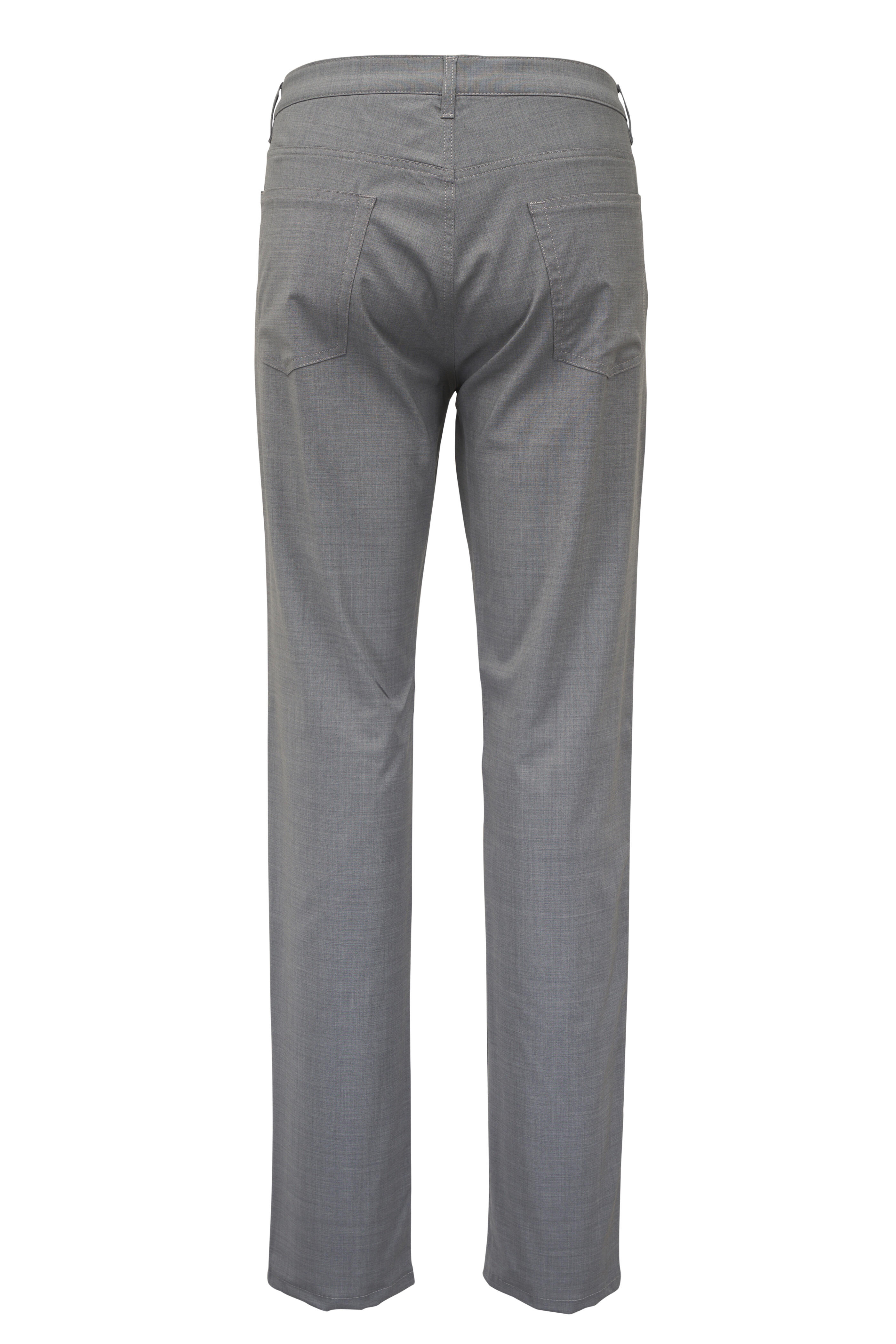 Maurizio Baldassari - Light Gray Wool Five Pocket Pant