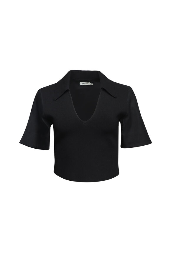 Fendi - Black Embossed FF Crop Top | Mitchell Stores