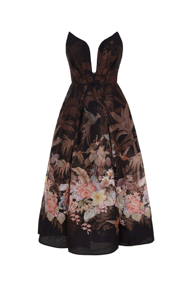 買取り実績  Zimmermann Dress Halter Cream & Black Illuminate - パンツ