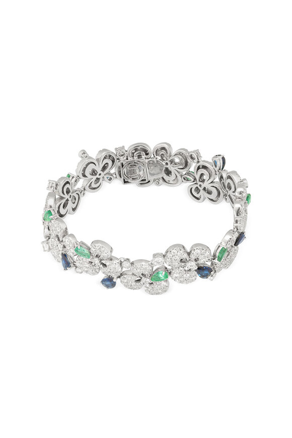 Miseno 18k White Gold Diamond Bracelet
