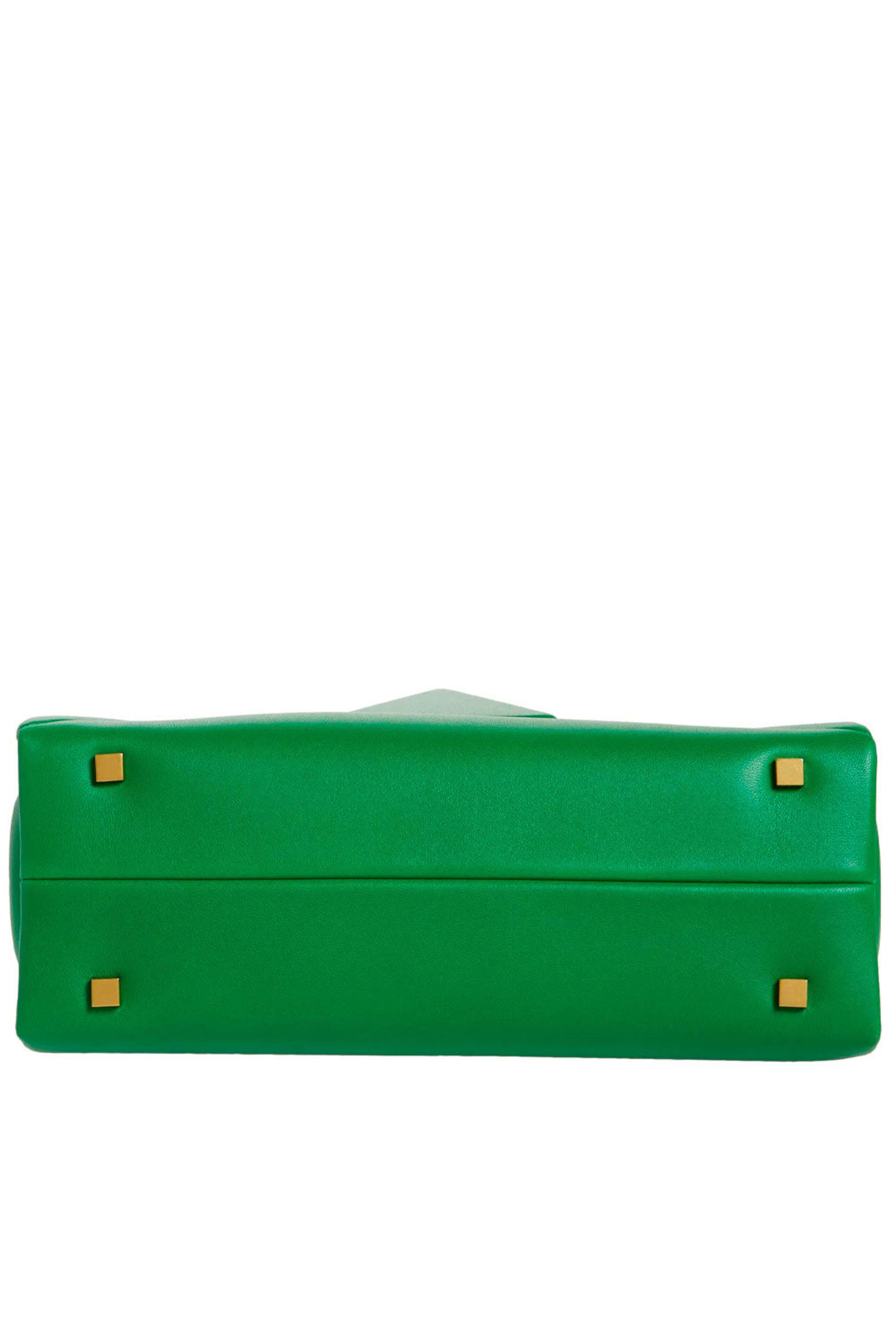 Valentino Garavani - One Stud Leather Top Handle Bag in Green