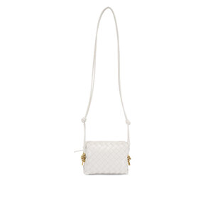バッグ BOTTEGA  VENETA Bottega Veneta Perforated Black Leather Drawstring Bucket