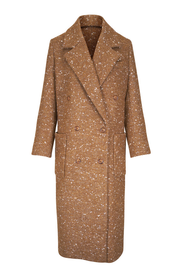 Dorothee Schumacher Cozy Attraction Saffron Tweed Coat - view 1