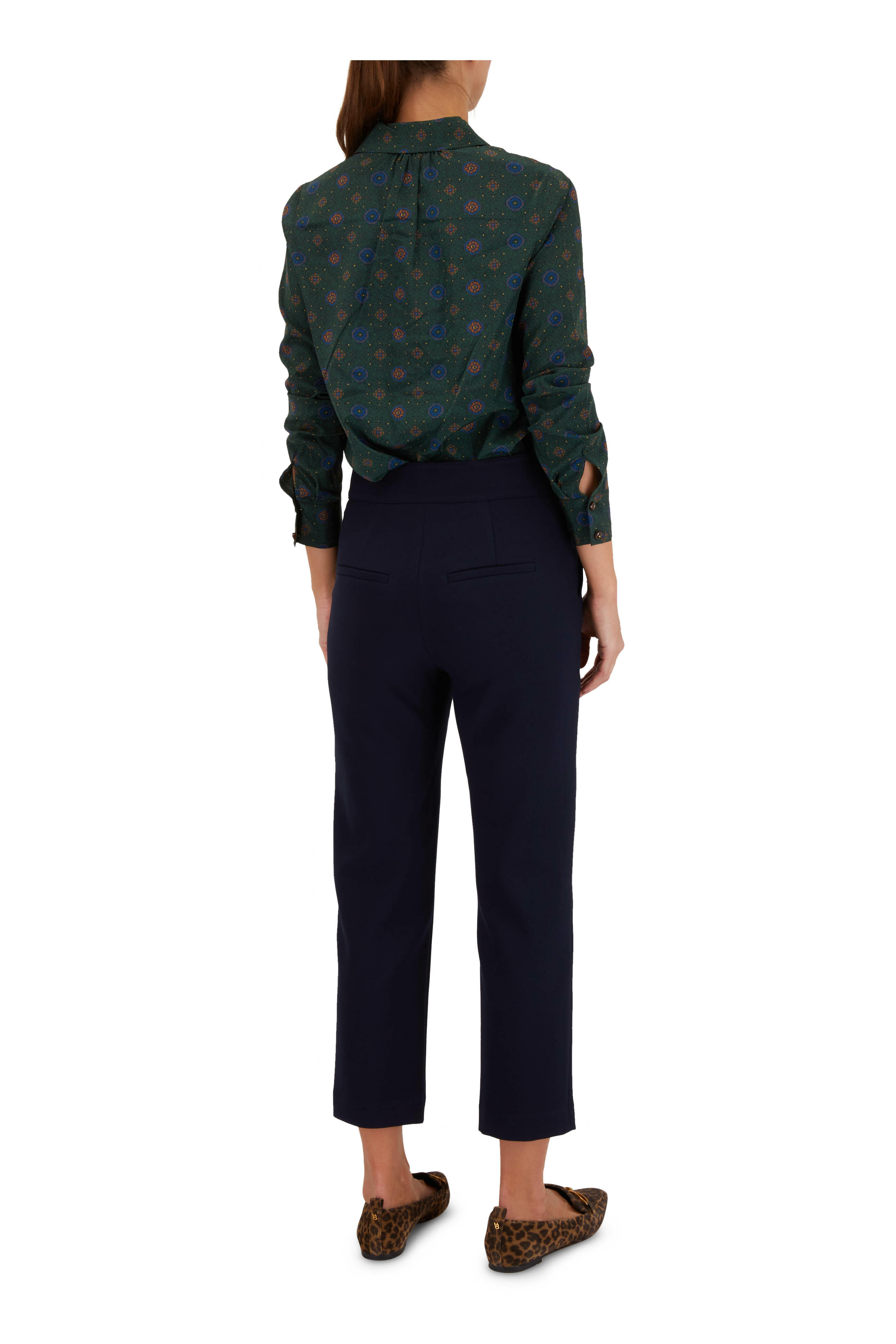 Veronica Beard - Rowena Emerald Multi Blouse