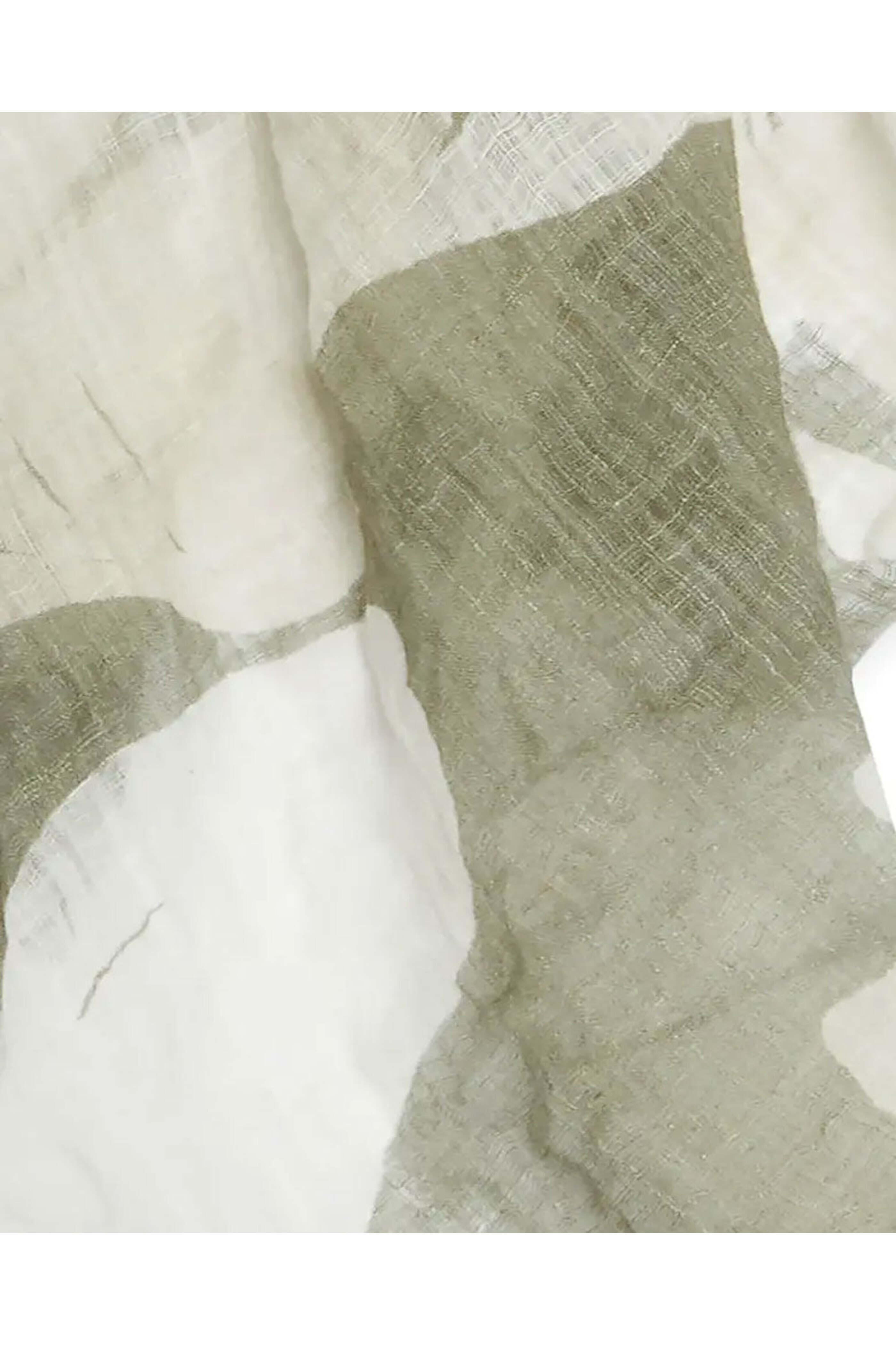 Brunello Cucinelli - Floral Print Linen Scarf in Verde