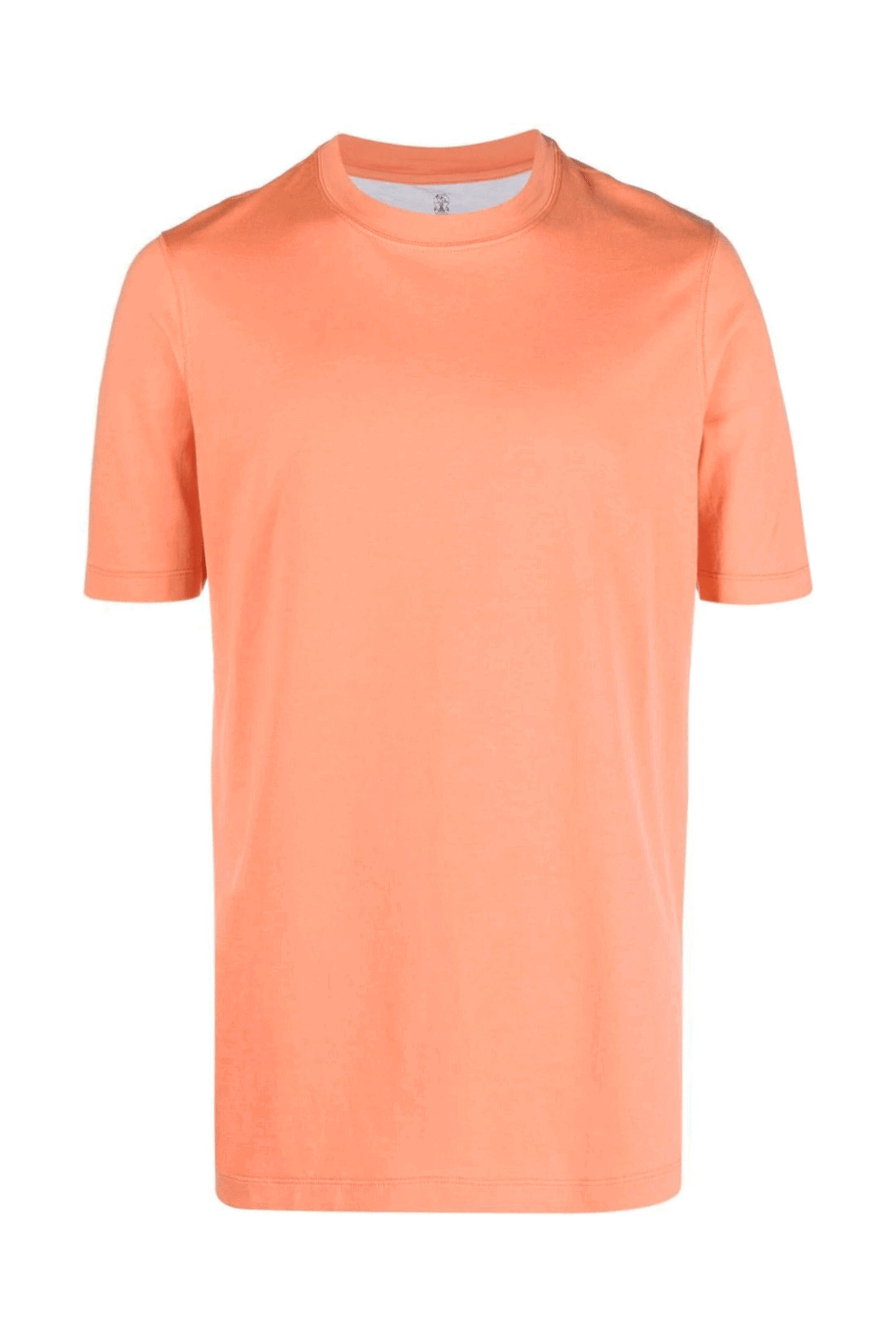 Brunello Cucinelli - Orange Cotton T-Shirt