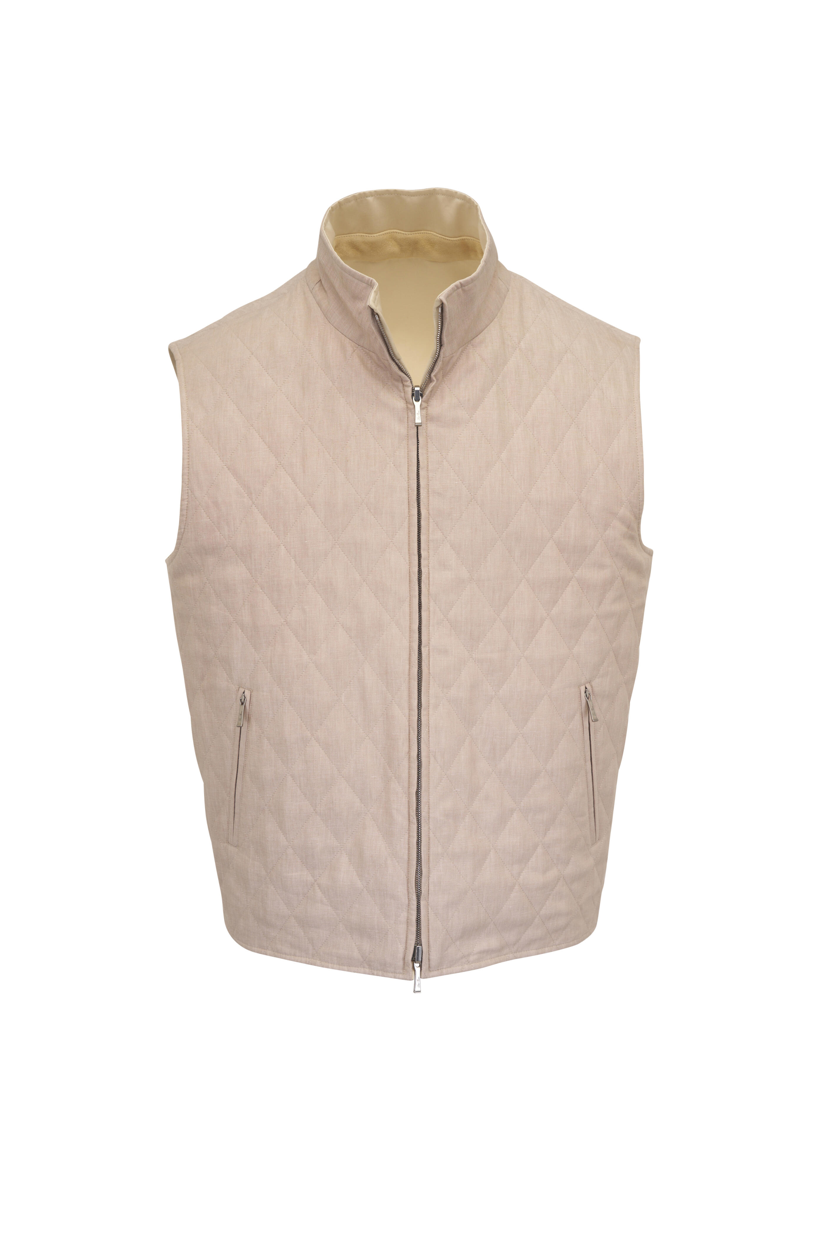 Loro Piana - Grian Desert Bloom & Grain Beige Reversible Vest