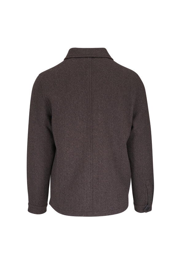 Manto Brown Wool, Silk & Cashmere Jacket - view 4