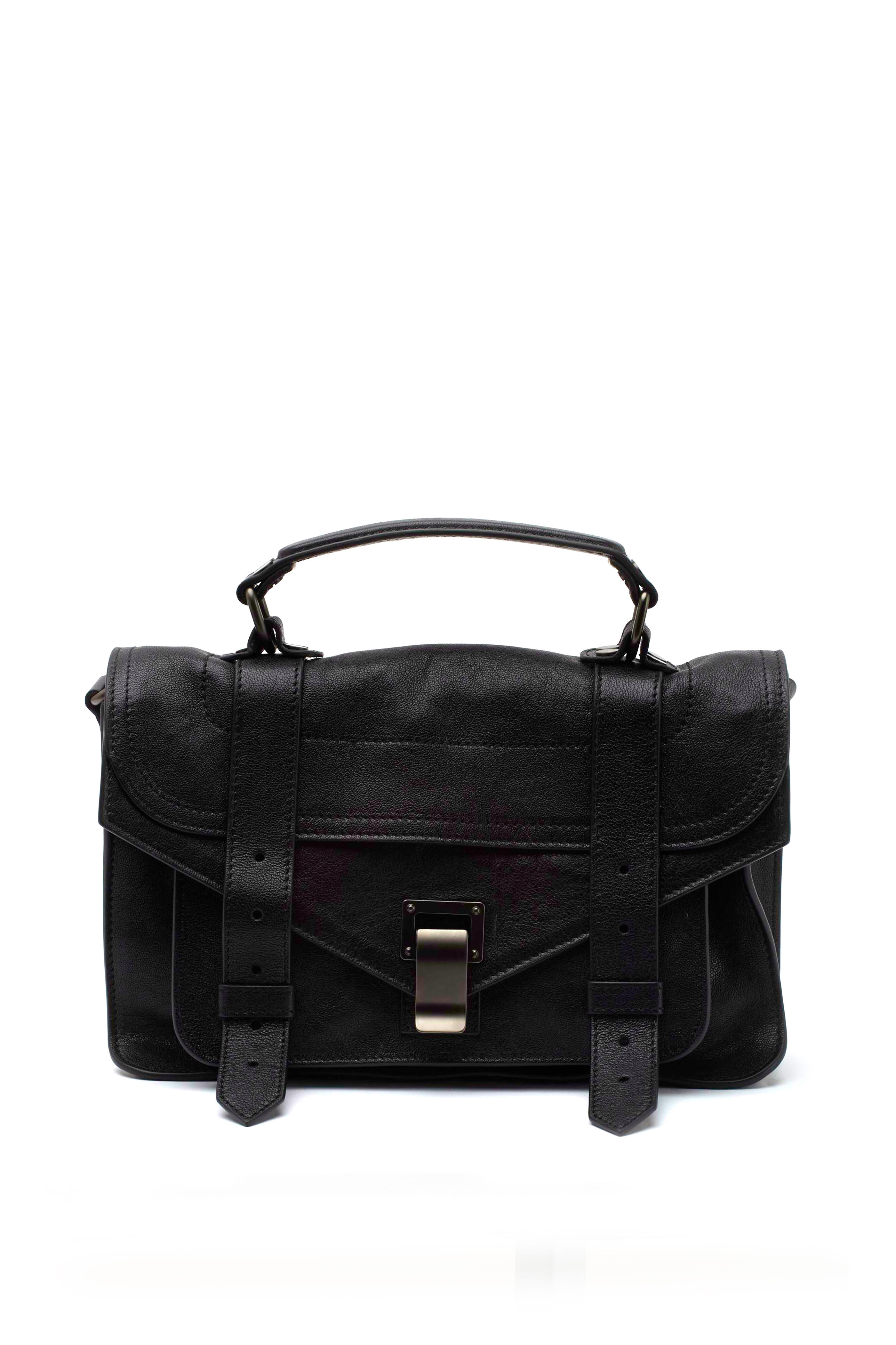 Proenza Schouler - PS1 Tiny Black Leather Crossbody