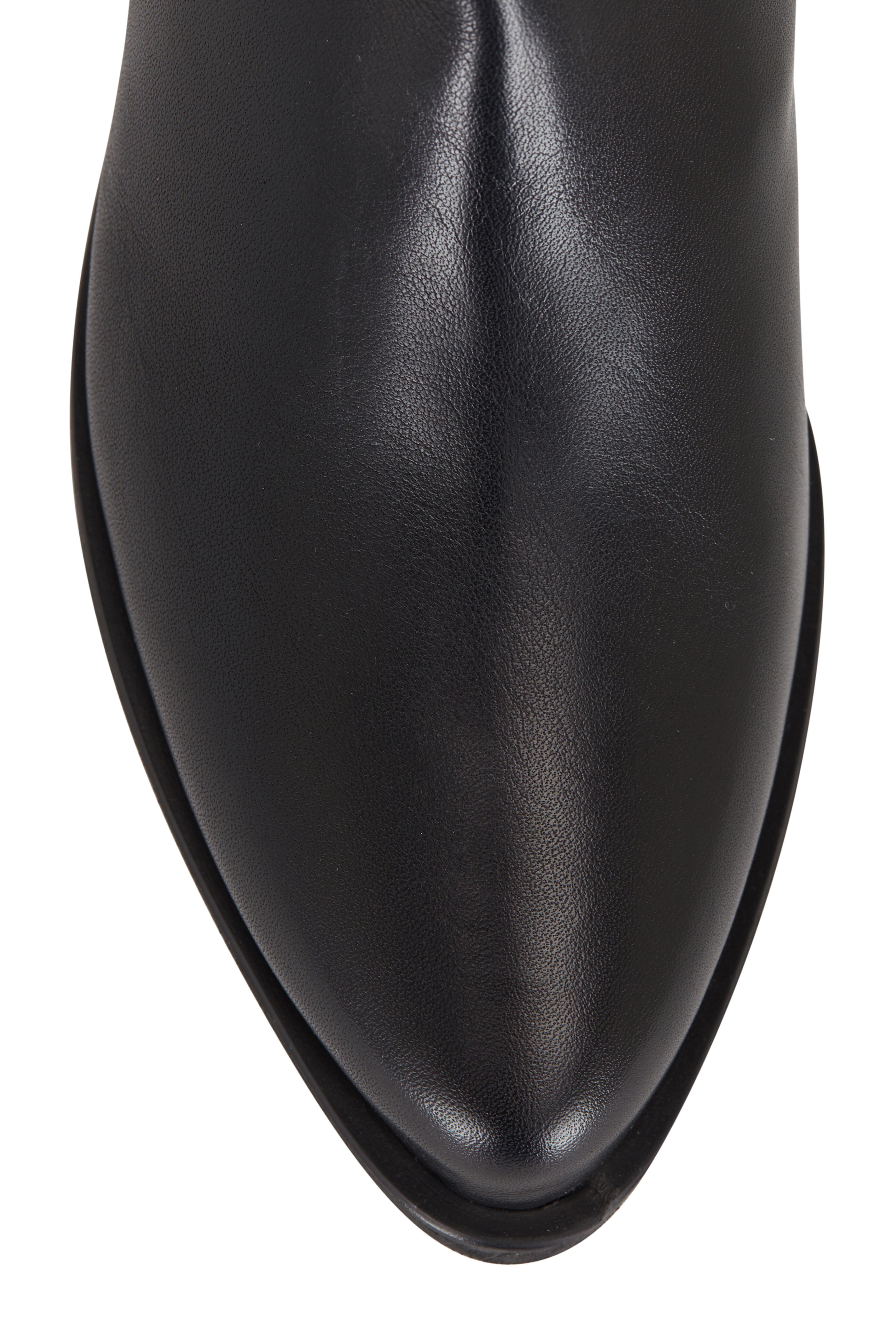 Aquatalia Gracelynn Black Leather Boots 45mm Mitchell Stores