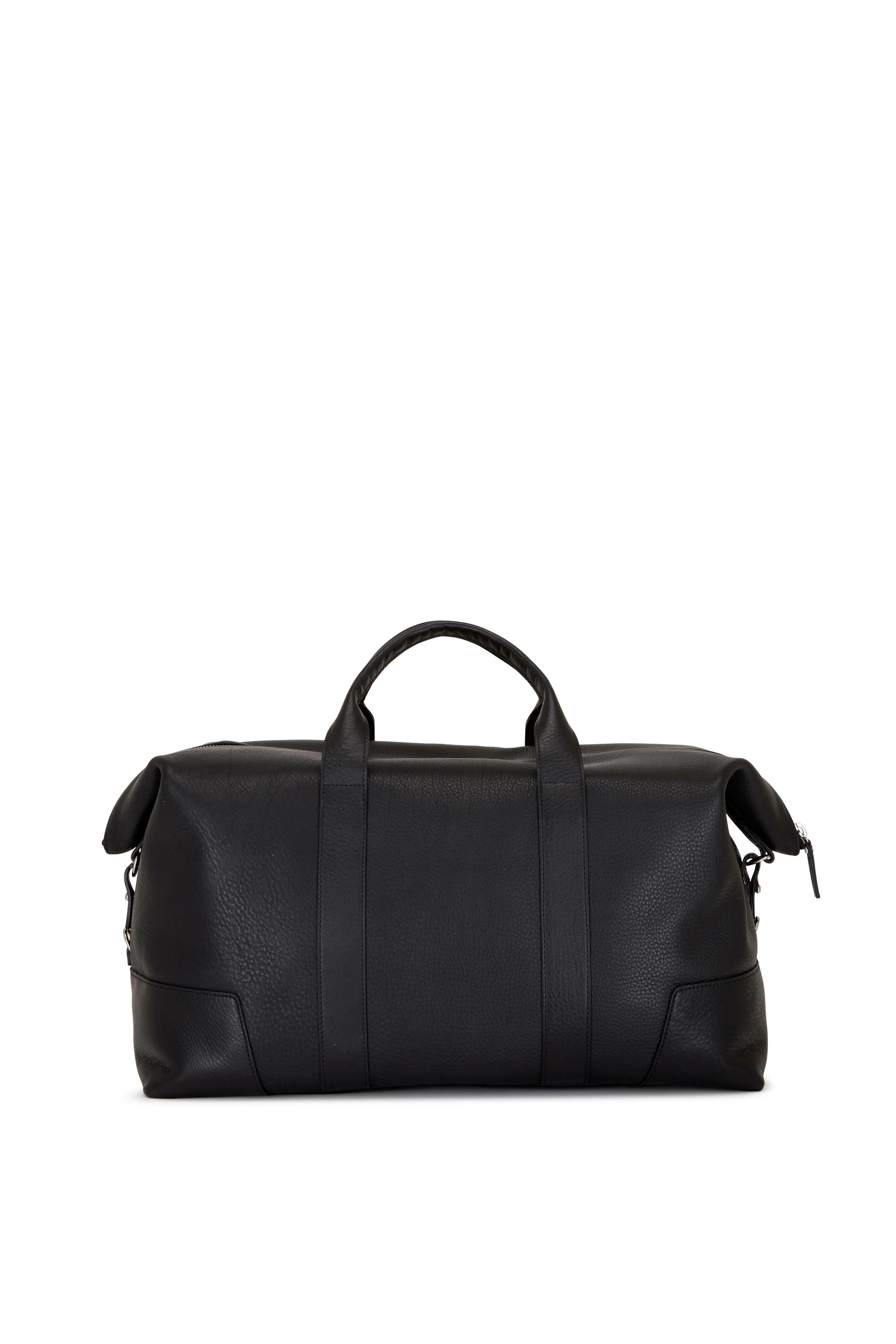 Shinola - Navigator Black Leather Large Carry All Bag