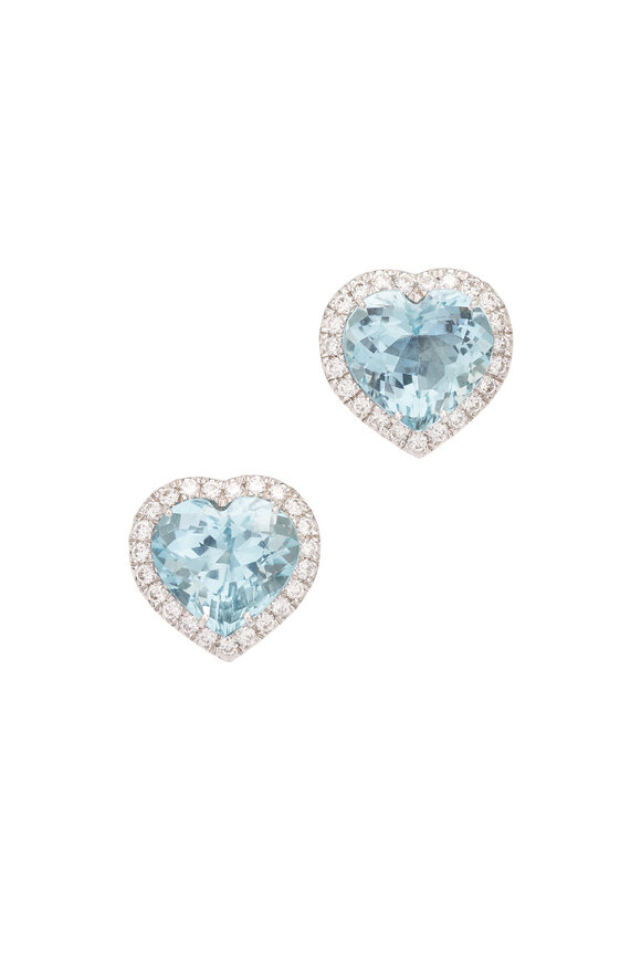 Kimberly McDonald Aquamarine Diamond Studs