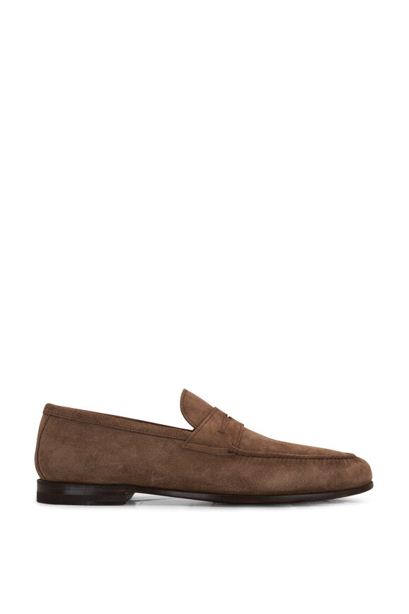 Bontoni - Fascinoso Sesamo Sand Suede Penny Loafer