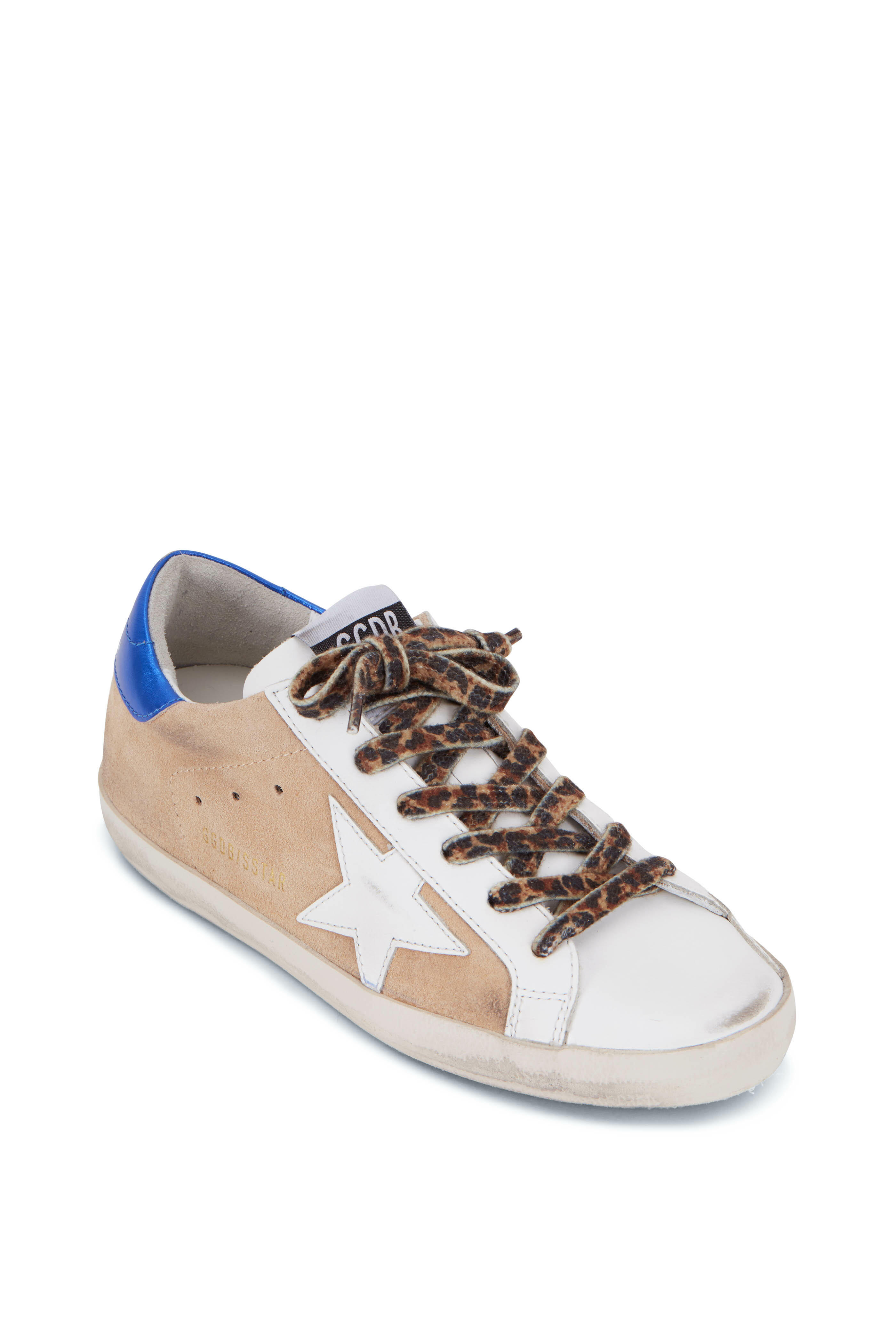 Golden goose superstar suede and best sale leopard sneakers