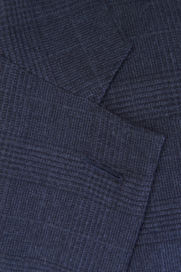 Atelier Munro Blue Check Wool & Cashmere Suit - view 3