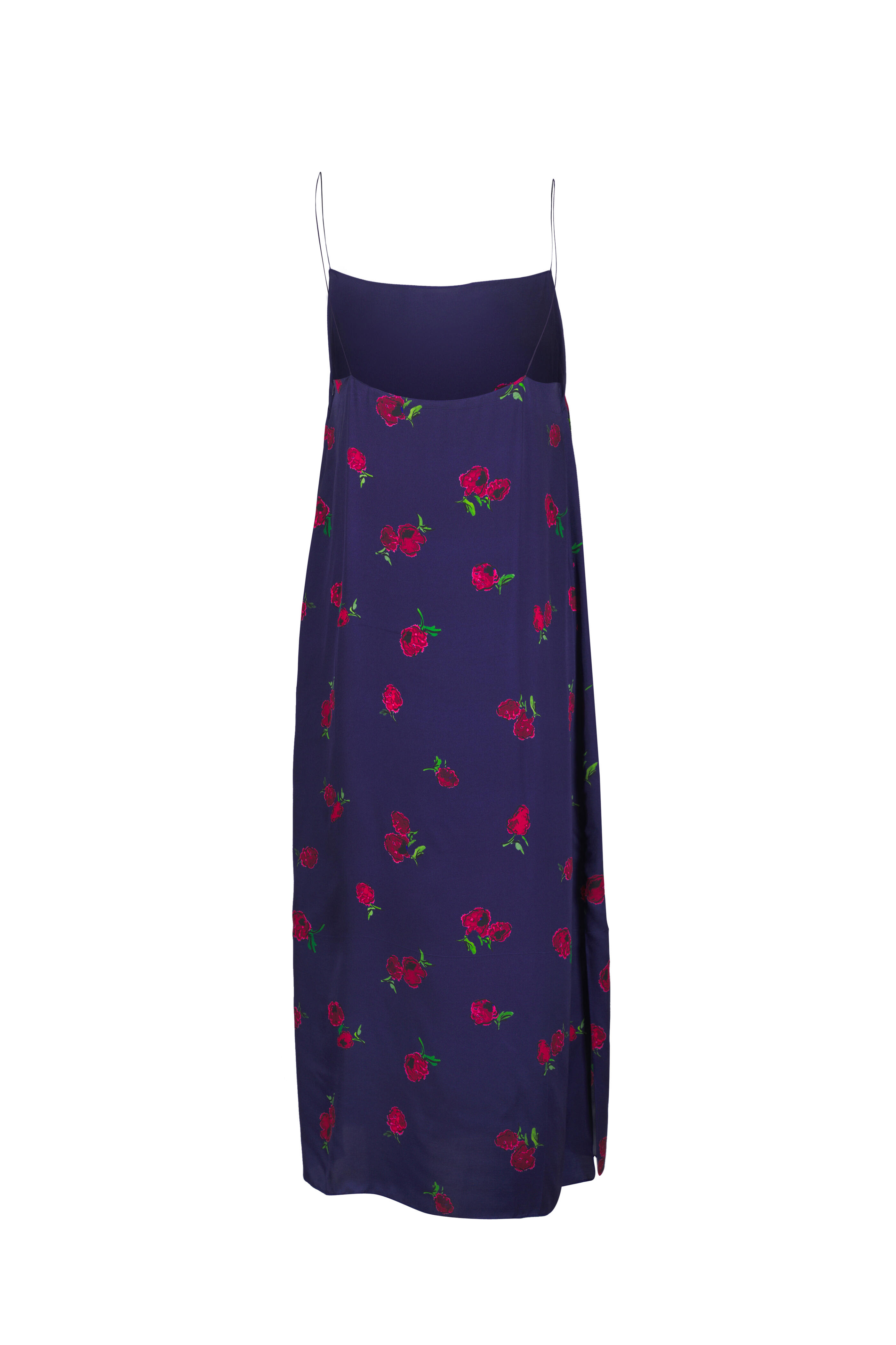 Khaite - Sicily Amethyst & Raspberry Print Midi Dress