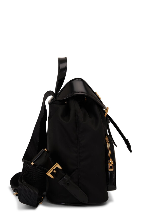 Prada - Medium Re-Nylon & Brushed Leather Backpack