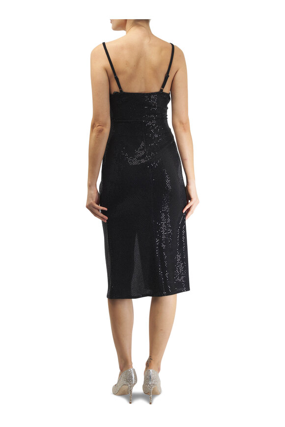 L'Agence - Chatou Sequin Twist-Front Midi Dress