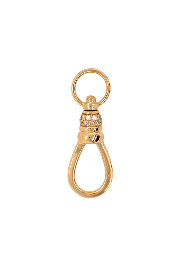 Bridget King 14k Gold Diamond Albert Swivel Clasp - view 1