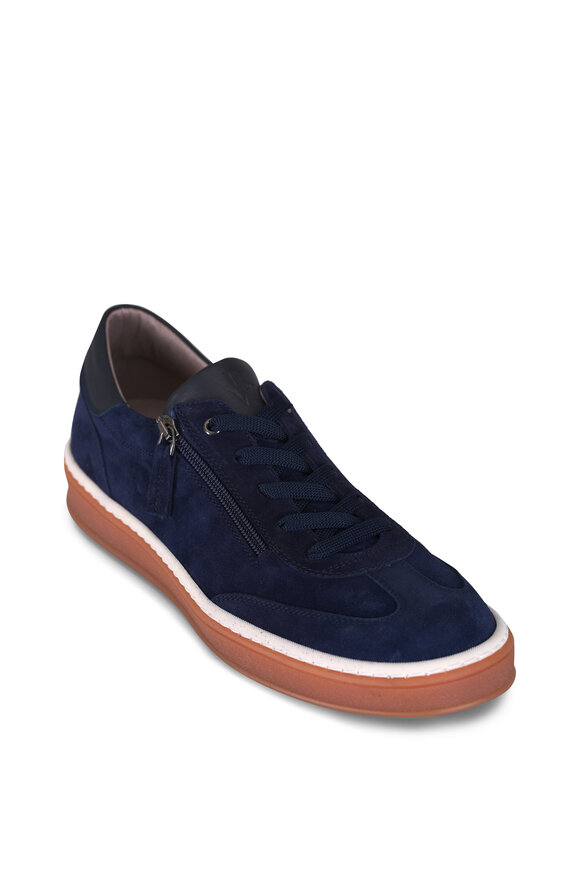 Ron White Ilya Navy Blue Suede Sneaker - view 1
