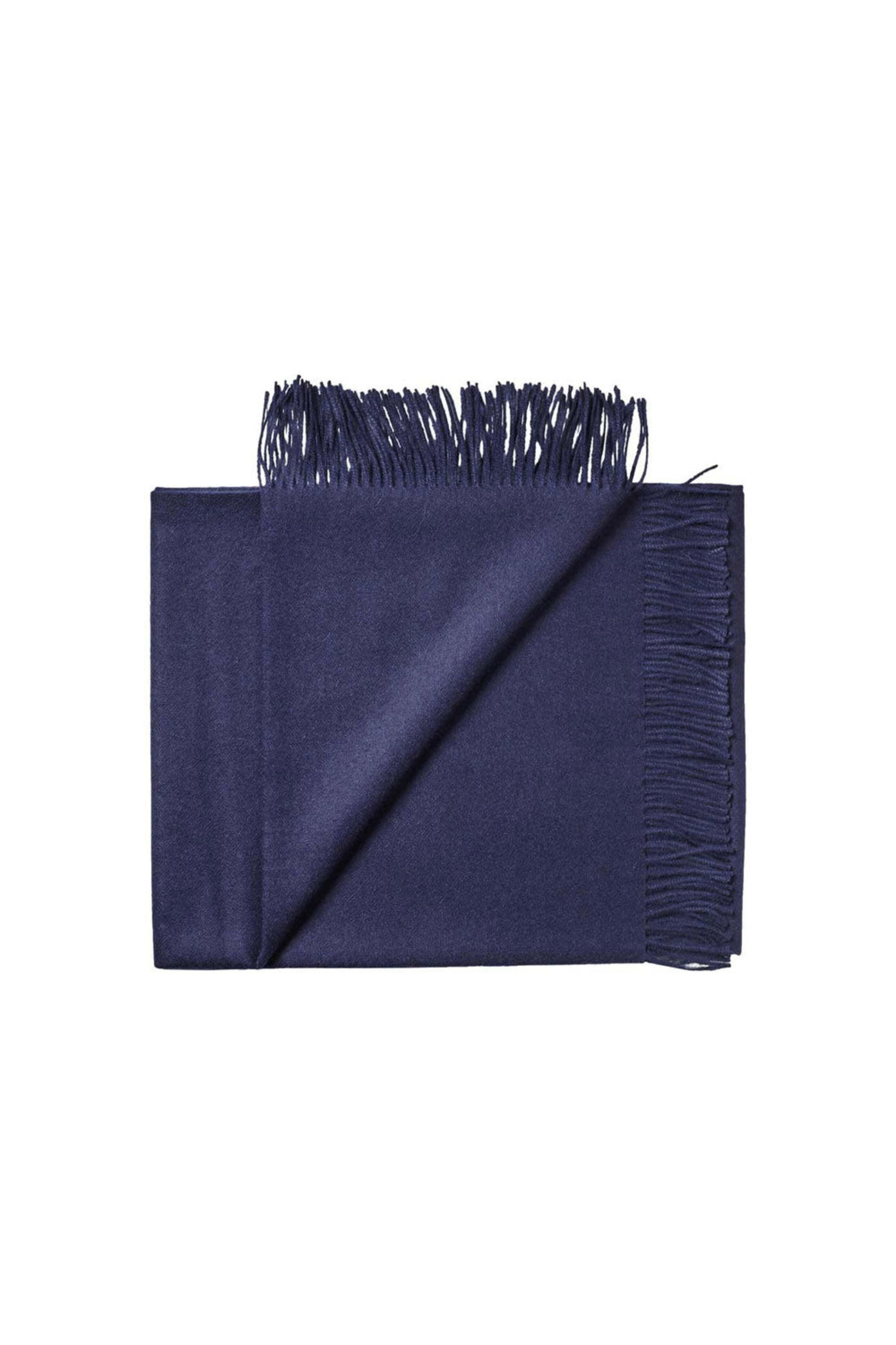 Stick & Ball - Solid Baby Alpaca Wrap/Throw in Navy