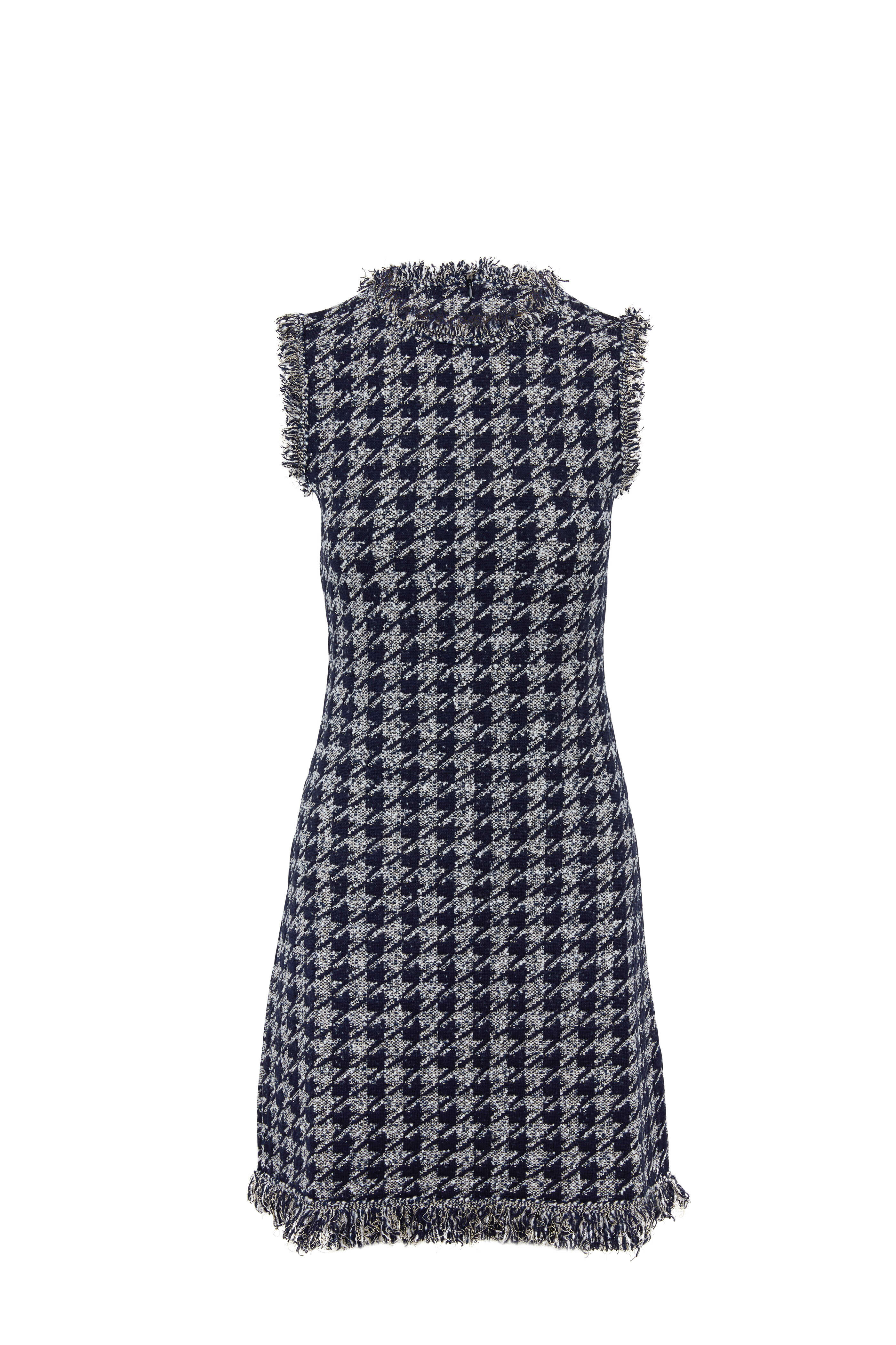 Houndstooth tweed dress best sale