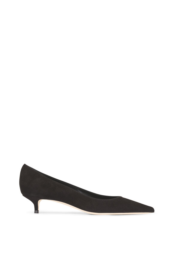 Jimmy Choo Amelia Black Suede Pump, 35mm - view 3
