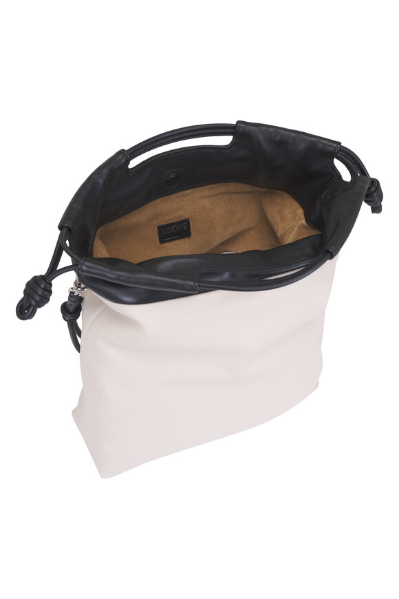 Loewe Flamenco Black & Light Ghost Leather Tote - view 9