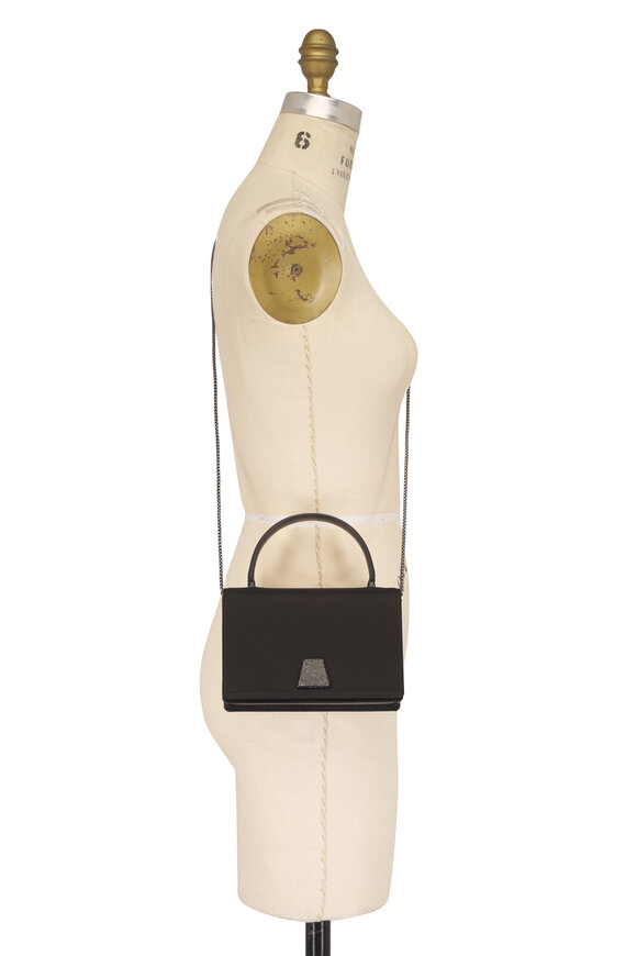Akris Mini Alice Black Satin Top Handle Bag - view 5