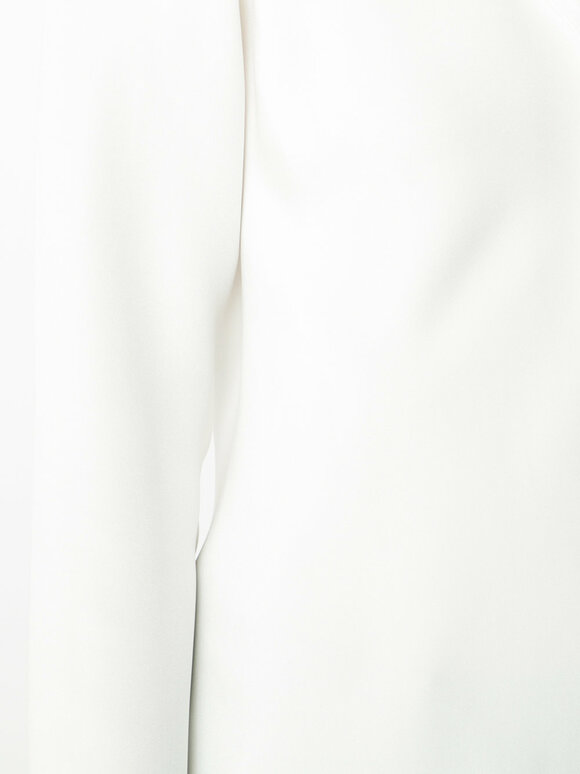 Peter Cohen - White Silk Shawl Collar Blouse 
