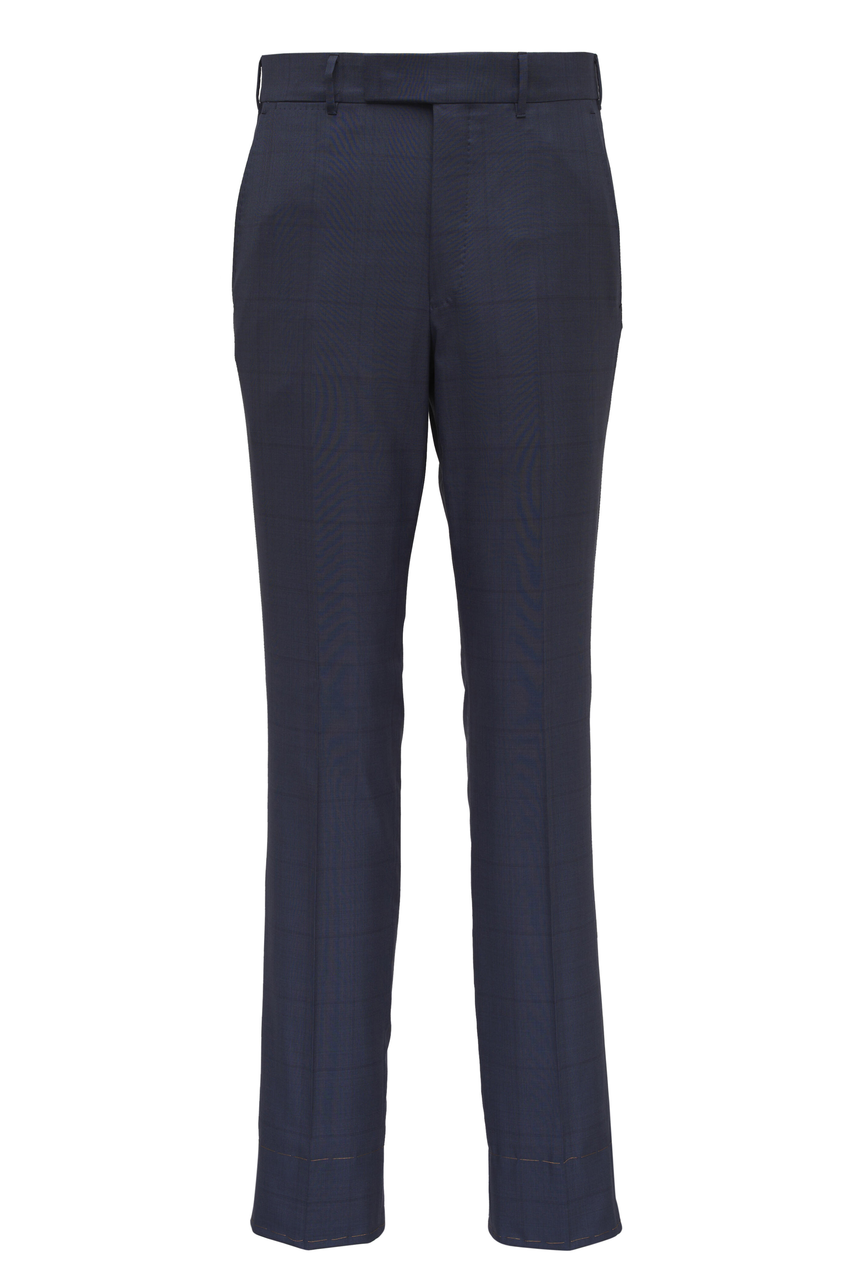 Zegna - Navy Blue Tonal Glen Plaid Couture Suit