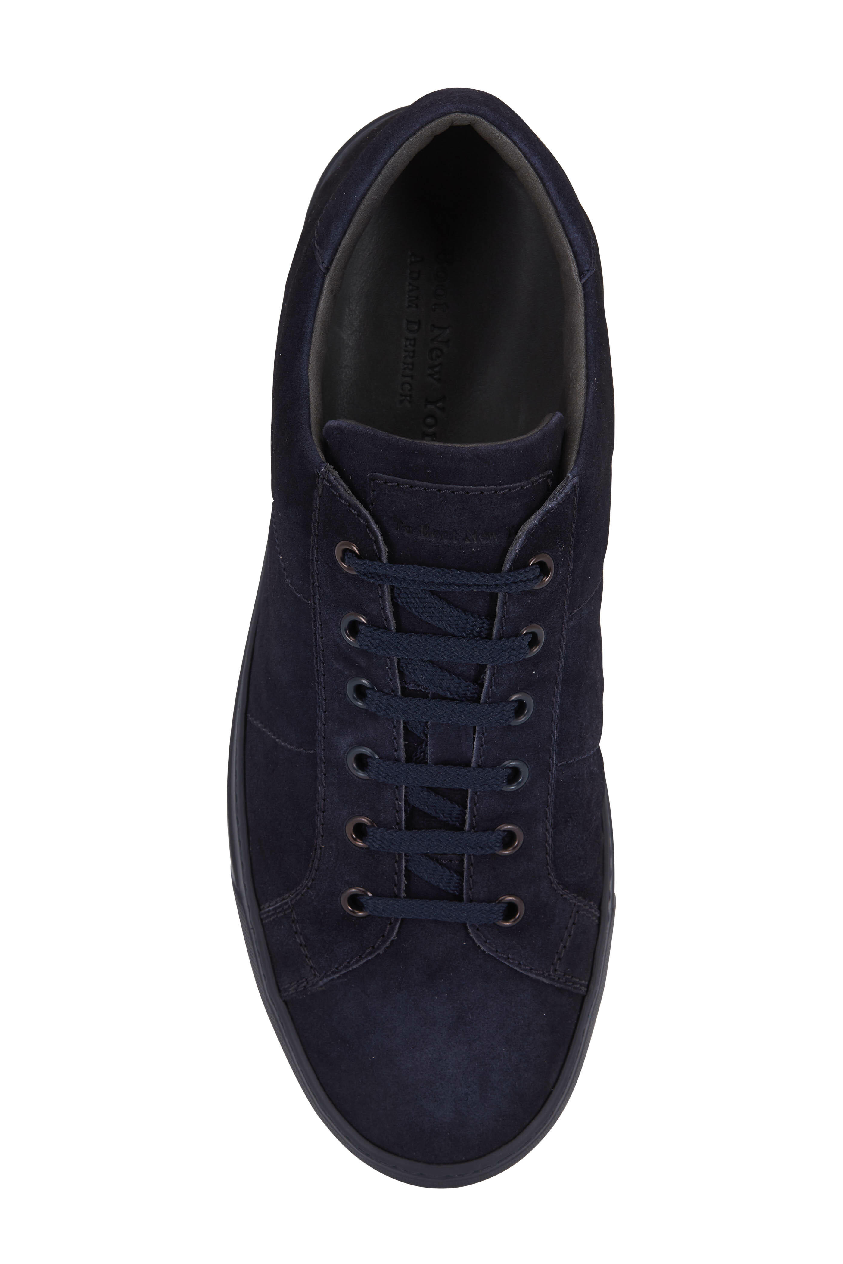 To Boot New York - Cordero Navy Blue Quilted Suede Sneaker
