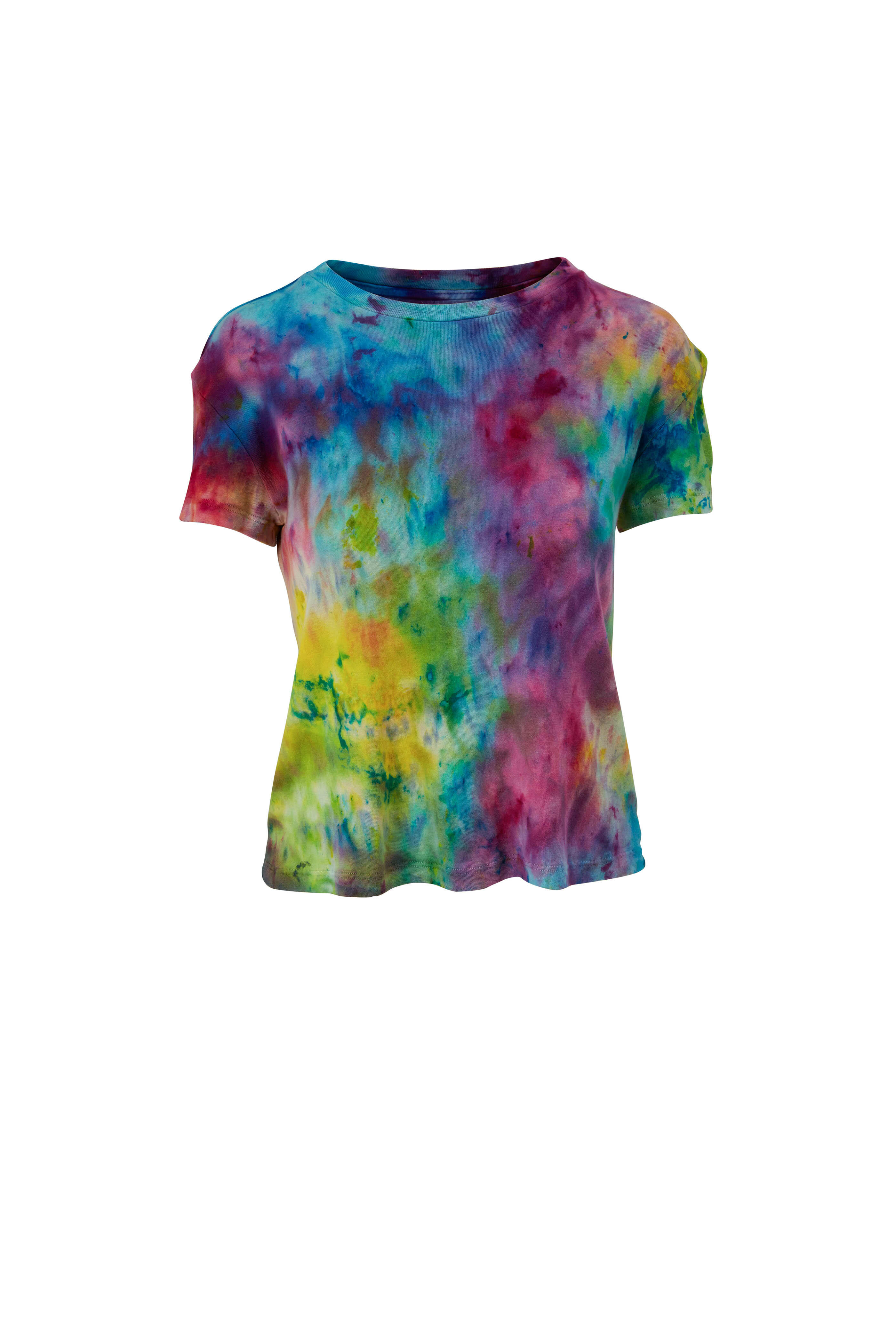 トップス The Elder Statesman THE ELDER STATESMAN | PAINTED FLORAL SIMPLE CREW